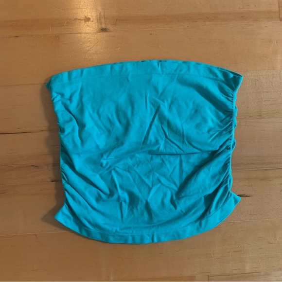 Cute 2000s turquoise tube top - Picture 2 of 3